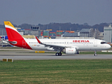 Iberia Airbus A320-251N (D-AVVJ) at  Hamburg - Finkenwerder, Germany