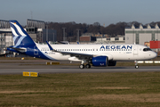 Aegean Airlines Airbus A320-271N (D-AVVK) at  Hamburg - Finkenwerder, Germany