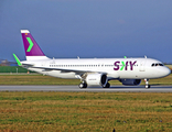 Sky Airline Airbus A320-251N (D-AVVK) at  Hamburg - Finkenwerder, Germany