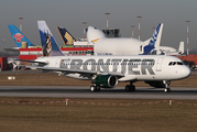 Frontier Airlines Airbus A320-214 (D-AVVO) at  Hamburg - Finkenwerder, Germany