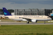 Saudi Arabian Airlines Airbus A320-214 (D-AVVP) at  Hamburg - Finkenwerder, Germany