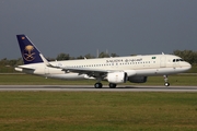 Saudi Arabian Airlines Airbus A320-214 (D-AVVR) at  Hamburg - Finkenwerder, Germany