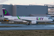 Sky Airline Airbus A320-251N (D-AVVS) at  Hamburg - Finkenwerder, Germany