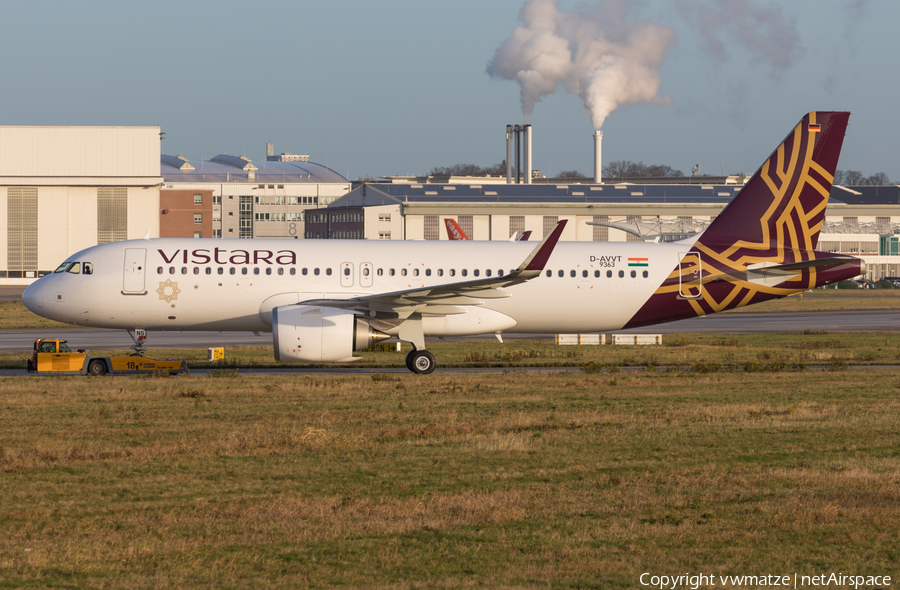 Vistara Airbus A320-251N (D-AVVT) | Photo 362464