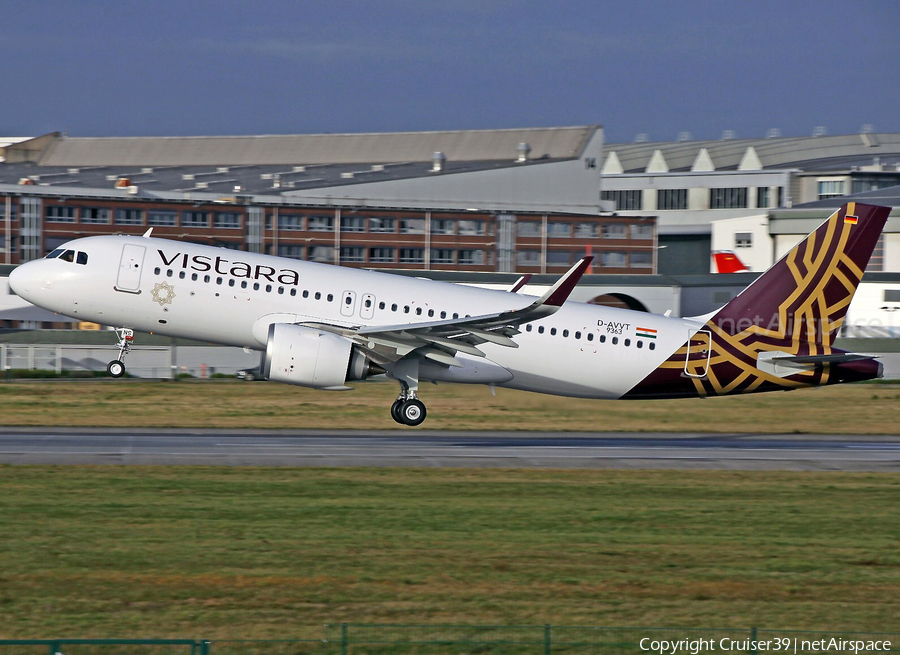 Vistara Airbus A320-251N (D-AVVT) | Photo 383219