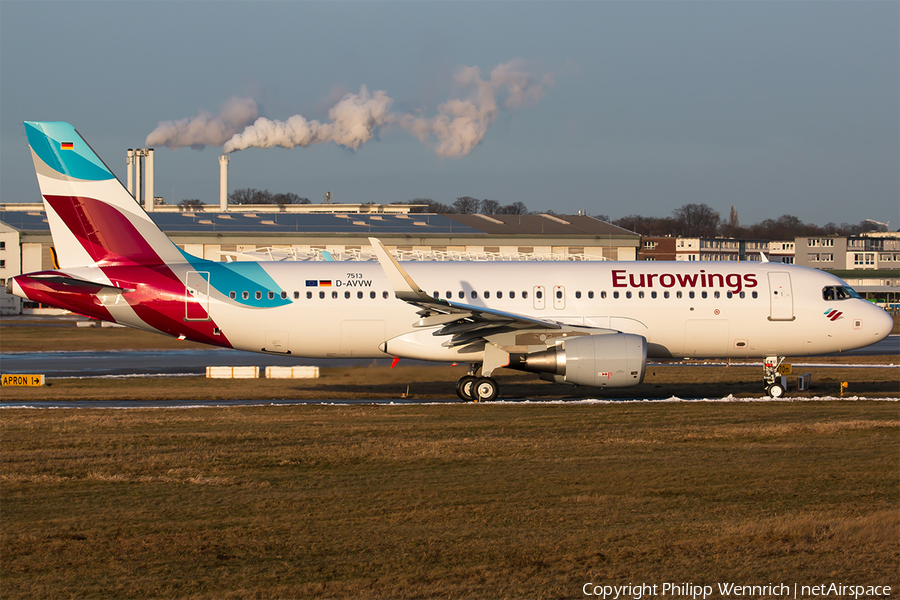 Eurowings Airbus A320-214 (D-AVVW) | Photo 139444