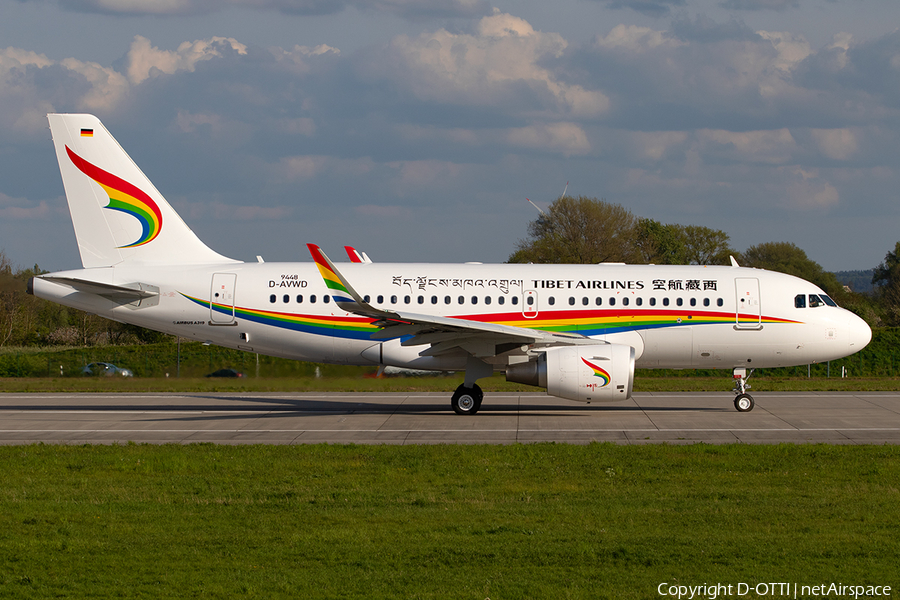 Tibet Airlines Airbus A319-115 (D-AVWD) | Photo 383512