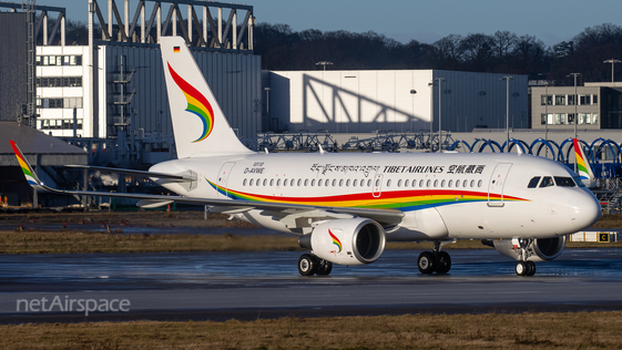 Tibet Airlines Airbus A319-115 (D-AVWE) at  Hamburg - Finkenwerder, Germany