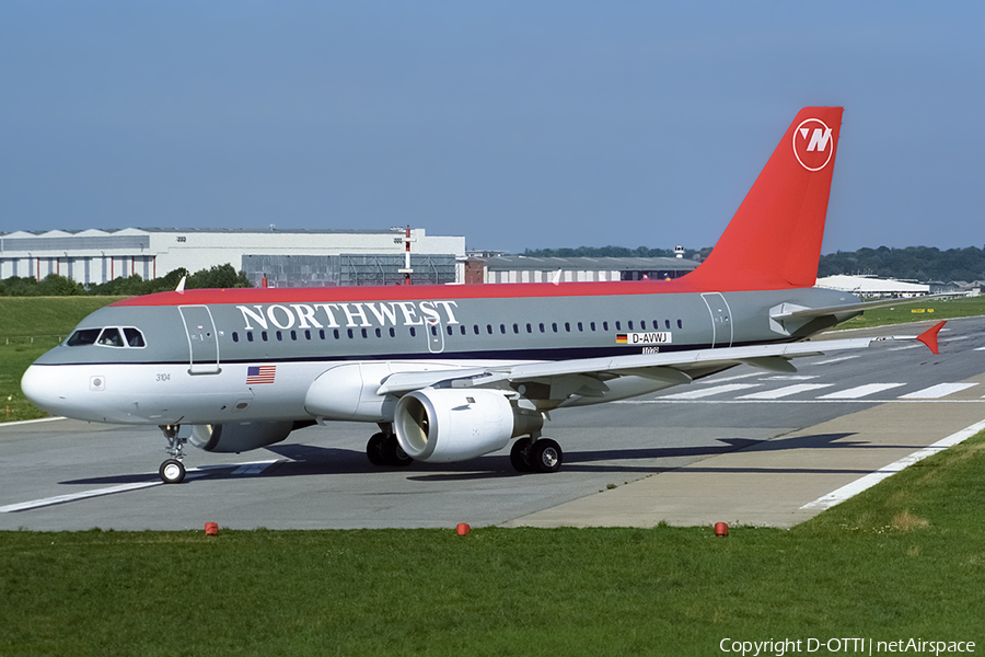 Northwest Airlines Airbus A319-113 (D-AVWJ) | Photo 431017