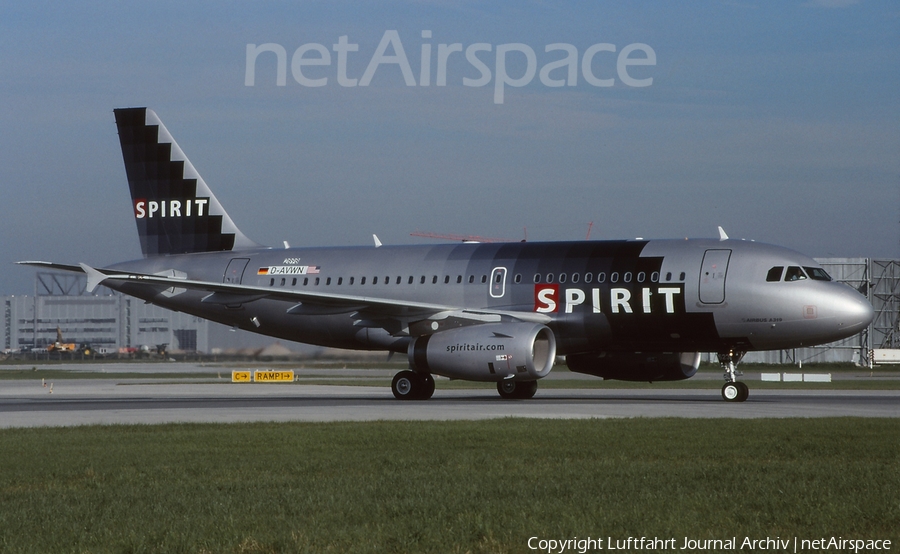 Spirit Airlines Airbus A319-132 (D-AVWN) | Photo 413752