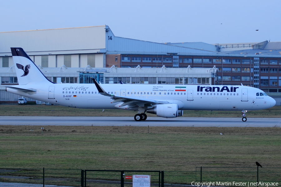 Iran Air Airbus A321-211 (D-AVXF) | Photo 135443