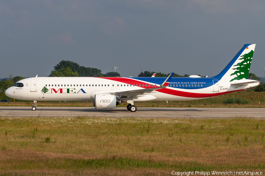 MEA - Middle East Airlines Airbus A321-271NX (D-AVXK) | Photo 389203