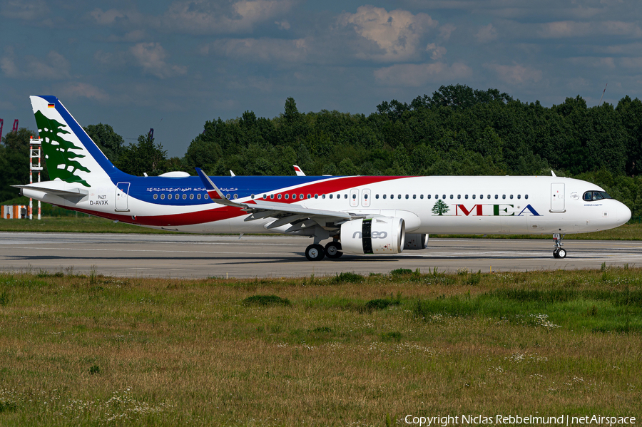 MEA - Middle East Airlines Airbus A321-271NX (D-AVXK) | Photo 389588