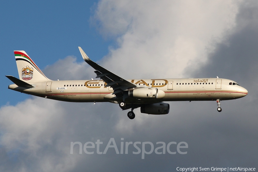 Etihad Airways Airbus A321-231 (D-AVXL) | Photo 49430