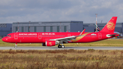 Juneyao Airlines Airbus A321-231 (D-AVXM) at  Hamburg - Finkenwerder, Germany