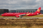 Juneyao Airlines Airbus A321-231 (D-AVXM) at  Hamburg - Finkenwerder, Germany
