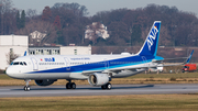 All Nippon Airways - ANA Airbus A321-211 (D-AVXN) at  Hamburg - Finkenwerder, Germany
