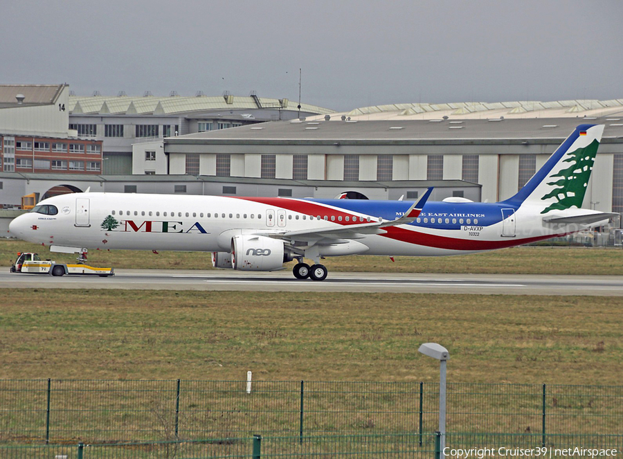 MEA - Middle East Airlines Airbus A321-271NX (D-AVXP) | Photo 445849