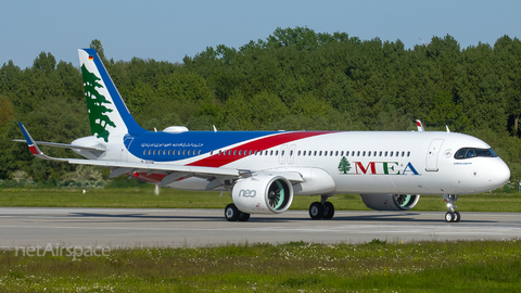 MEA - Middle East Airlines Airbus A321-271NX (D-AVXP) at  Hamburg - Finkenwerder, Germany