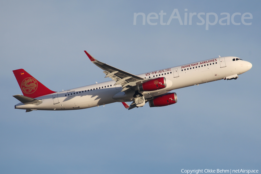 Juneyao Airlines Airbus A321-231 (D-AVXW) | Photo 104145