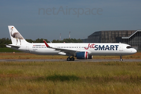 JetSMART Airbus A321-271NX (D-AVYA) at  Hamburg - Finkenwerder, Germany