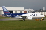 LAN Airlines Airbus A319-112 (D-AVYA) at  Hamburg - Finkenwerder, Germany