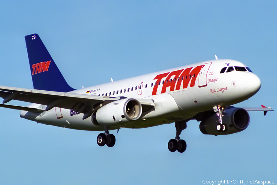 TAM Brazilian Airlines Airbus A319-132 (D-AVYA) | Photo 397574