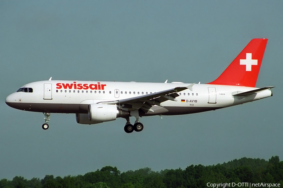 Swissair Airbus A319-112 (D-AVYB) | Photo 280426