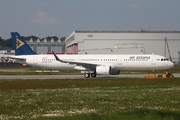 Air Astana Airbus A321-271N (D-AVYC) at  Hamburg - Finkenwerder, Germany