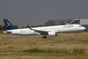 Air Astana Airbus A321-271N (D-AVYC) at  Hamburg - Finkenwerder, Germany