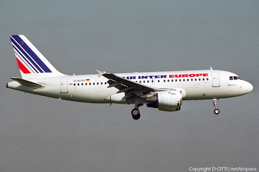 Air Inter Europe (Air France) Airbus A319-113 (D-AVYD) | Photo 147020