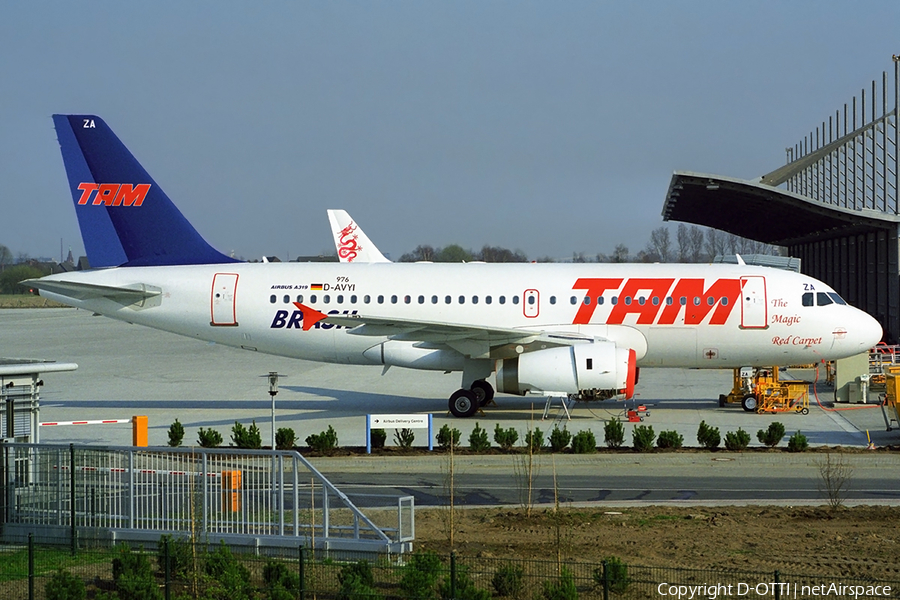 TAM Brazilian Airlines Airbus A319-132 (D-AVYI) | Photo 389274