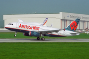 America West Airlines Airbus A319-132 (D-AVYM) at  Hamburg - Finkenwerder, Germany