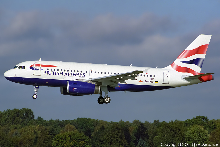 British Airways Airbus A319-131 (D-AVYM) | Photo 531171