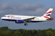 British Airways Airbus A319-131 (D-AVYM) at  Hamburg - Fuhlsbuettel (Helmut Schmidt), Germany