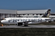 Frontier Airlines Airbus A319-111 (D-AVYM) at  Hamburg - Finkenwerder, Germany