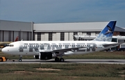 Frontier Airlines Airbus A319-111 (D-AVYM) at  Hamburg - Finkenwerder, Germany