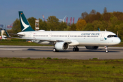 Cathay Pacific Airbus A321-251NX (D-AVYP) at  Hamburg - Finkenwerder, Germany