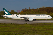 Cathay Pacific Airbus A321-251NX (D-AVYP) at  Hamburg - Finkenwerder, Germany