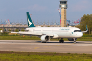 Cathay Pacific Airbus A321-251NX (D-AVYP) at  Hamburg - Finkenwerder, Germany