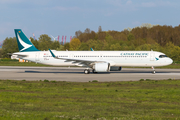Cathay Pacific Airbus A321-251NX (D-AVYP) at  Hamburg - Finkenwerder, Germany