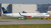 Air Astana Airbus A321-271NX (D-AVYQ) at  Hamburg - Finkenwerder, Germany