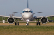 Air Astana Airbus A321-271NX (D-AVYQ) at  Hamburg - Finkenwerder, Germany