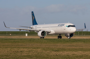 Air Astana Airbus A321-271NX (D-AVYQ) at  Hamburg - Finkenwerder, Germany