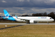 Air Transat Airbus A321-271NX (D-AVYR) at  Hamburg - Finkenwerder, Germany