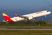 Iberia Airbus A321-253NY (D-AVYR) at  Hamburg - Finkenwerder, Germany