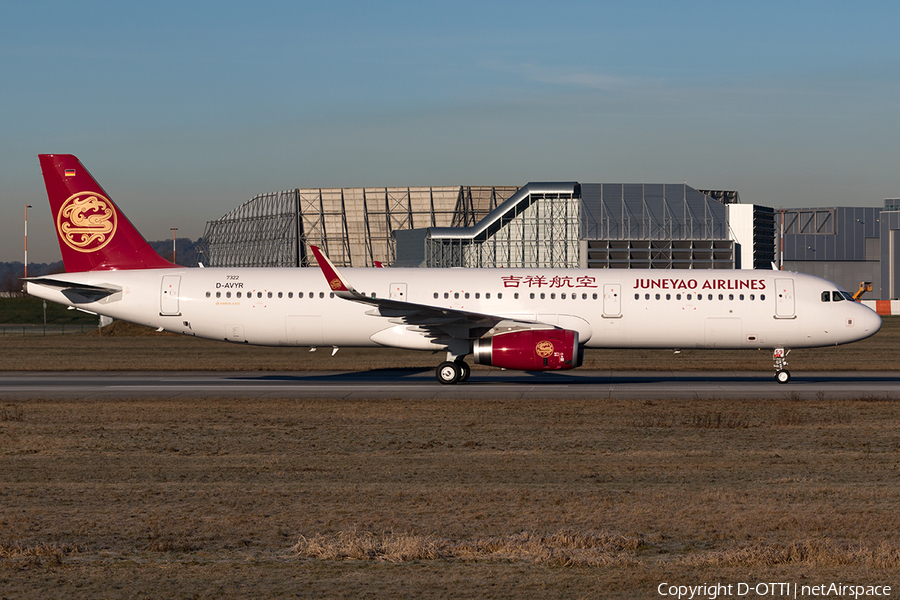 Juneyao Airlines Airbus A321-231 (D-AVYR) | Photo 138030