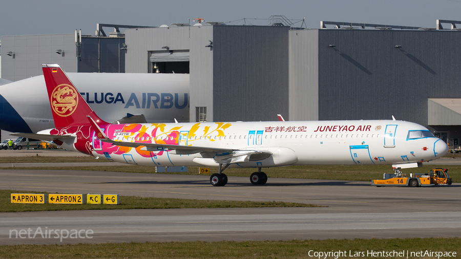 Juneyao Airlines Airbus A321-271NX (D-AVYW) | Photo 378424