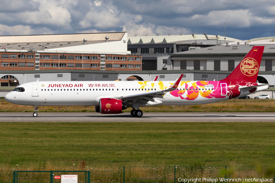 Juneyao Airlines Airbus A321-271NX (D-AVYW) | Photo 394389