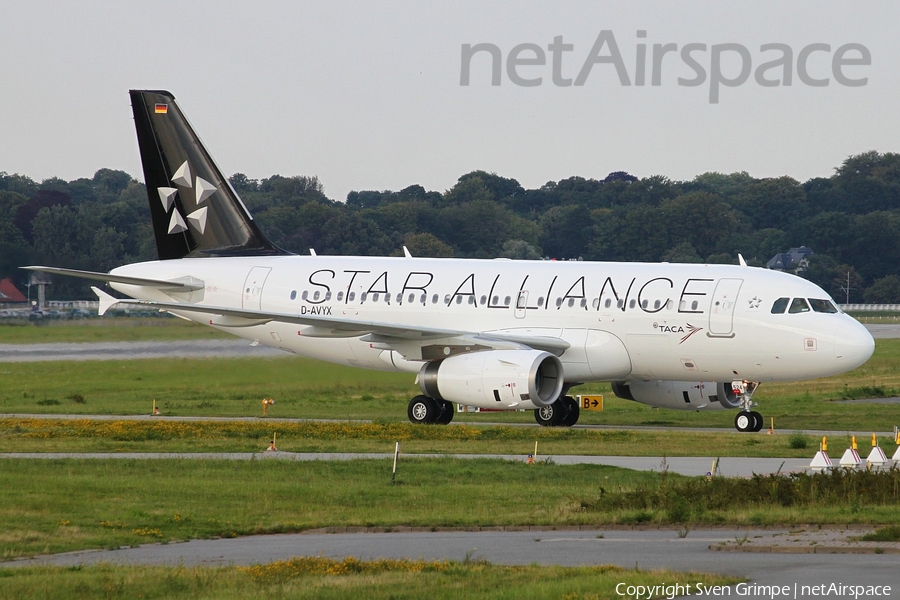 TACA International Airlines Airbus A319-132 (D-AVYX) | Photo 11963